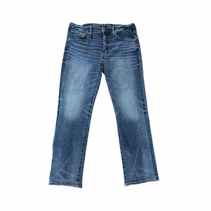 Men’s American Eagle Blue Jeans Athletic Straight Fit 34x32 Denim